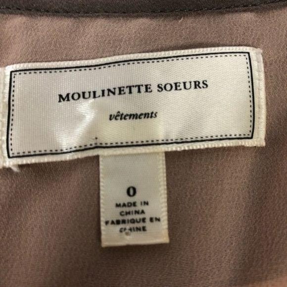 Moulinette Soeurs Anthro silk peplum Sheer dress - Picture 8 of 8
